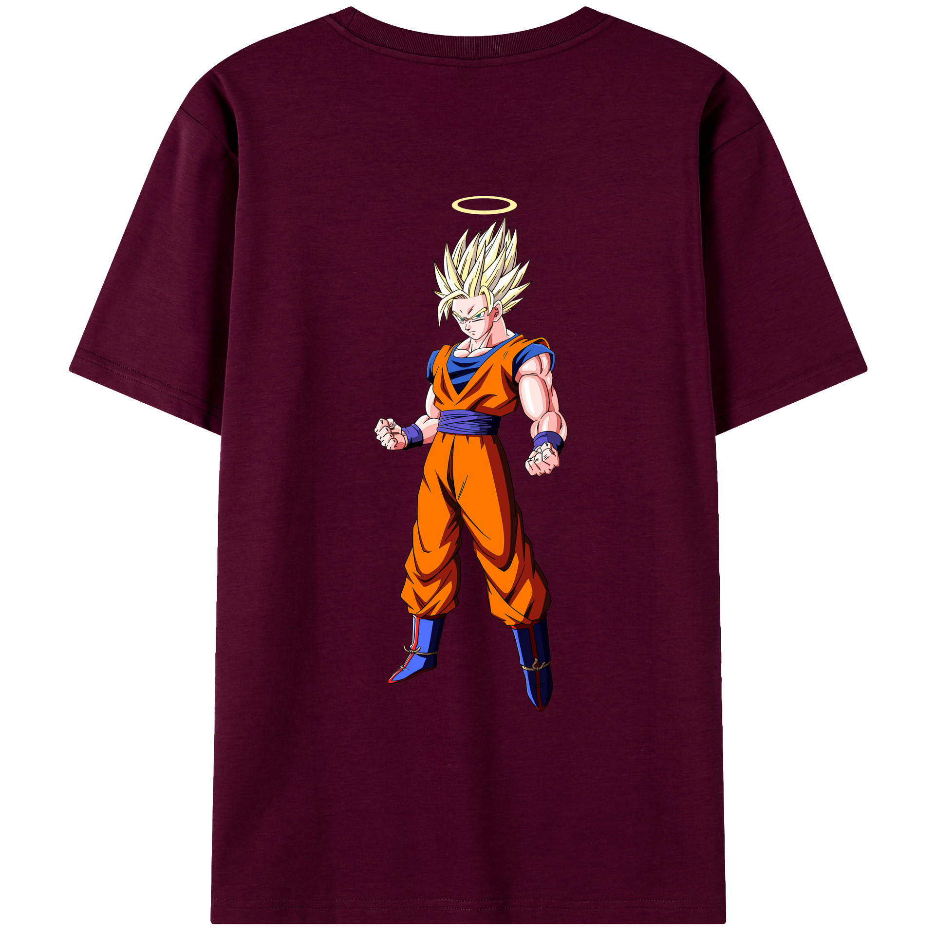 （画像用） ドラゴンボール 孫悟空（そん ごくう）Son Goku カカロット DRAGON BALL Kakarotto レディース半袖Tシャツ(バックプリント)